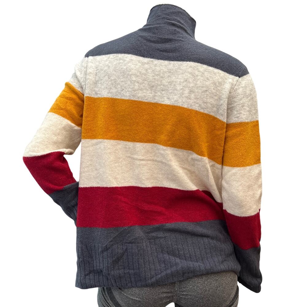 Goodthreads Women's Mid-Gauge Stretch Funnel Neck Multicolor Sweater Size L - Picture 2 of 10